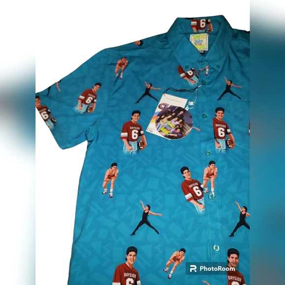 RSVLTS Saved By The Bell Mens Beach Slater Shirt - Picture 3 of 7